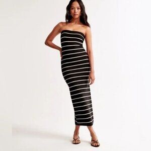 Strapless Midi Sweater Dress